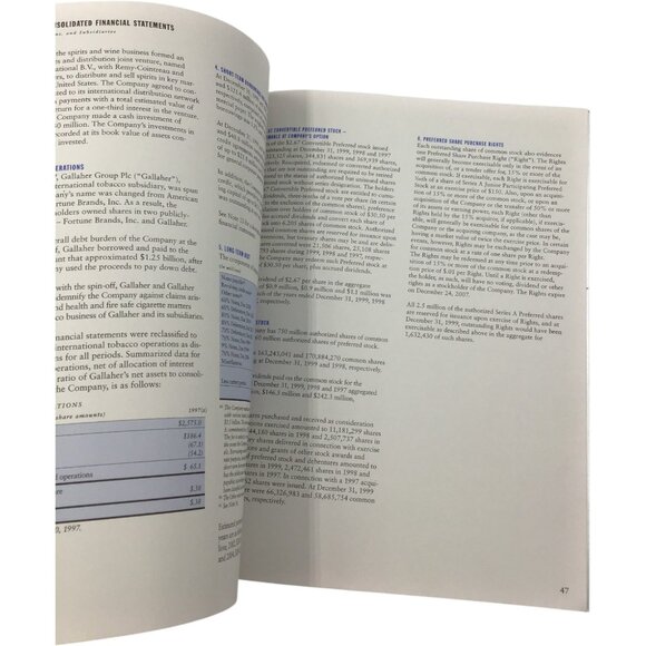 1999 Fortune Brands Annual Report & CEO Letter | Moen Titleist Jim Beam - Picture 6 of 15